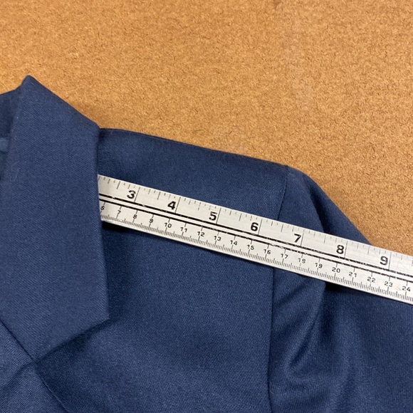 Vintage FRENCH Blue “ 1980’s blazer - Picture 8 of 9